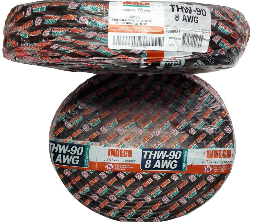 CABLE INDECO 8AWG THW