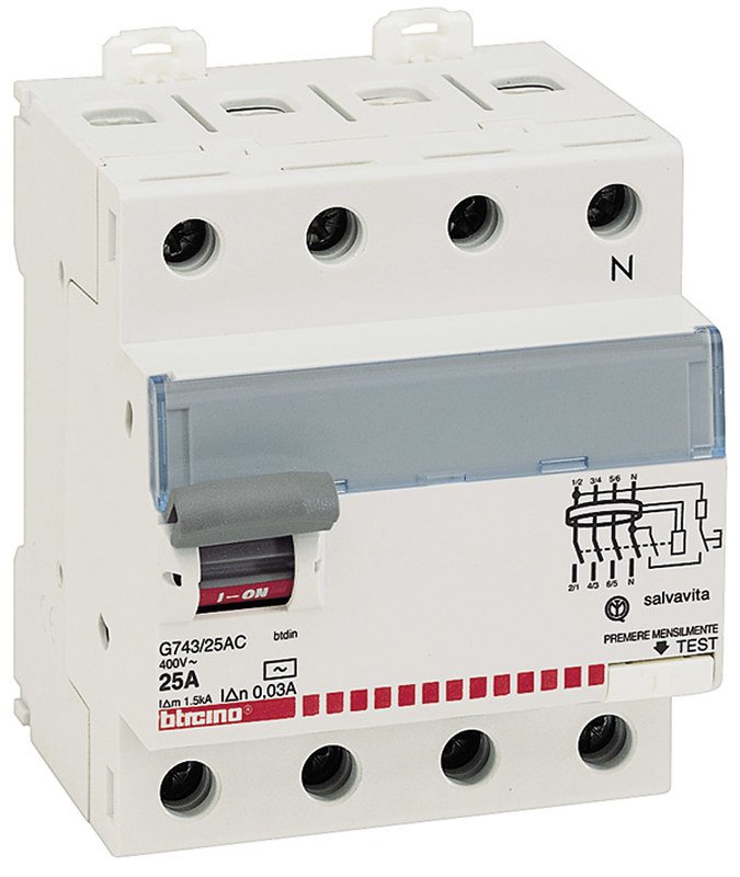 INT.DIFERENCIAL 3X40 BTICINO INT.DIFERENCIAL 3X40 BTICINO